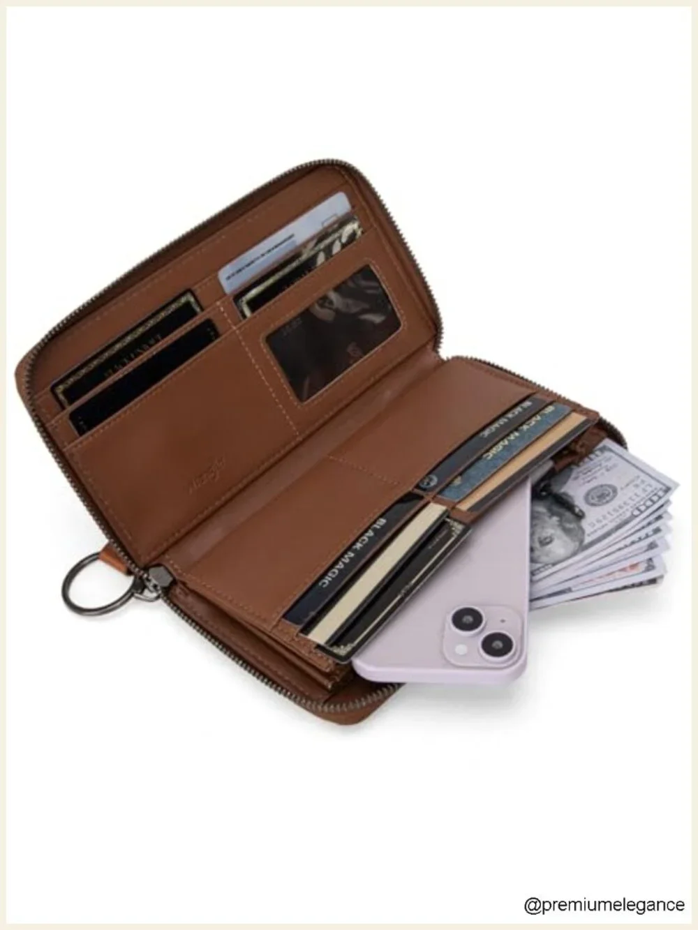 Canvas Western Aztec Credit Card Wristlet Clutch Wallet RFID